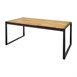Mesa rectangular industrial de madera de acacia y acero Bolero de 1800mm