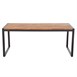 Mesa rectangular industrial de madera de acacia y acero Bolero de 1800mm