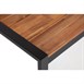 Mesa rectangular industrial de madera de acacia y acero Bolero de 1800mm