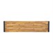 Banco industrial de acero y madera de acacia Bolero de 1600mm (Pack de 2)