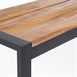 Banco industrial de acero y madera de acacia Bolero de 1600mm (Pack de 2)