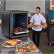 Contenedor de carga frontal Cambro aislado de 126 litros con 6 carriles