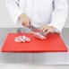 Tabla de cortar Hygiplas de baja densidad antibacteriana roja