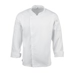 Casaca Chefworks Hartford Urban ligera con cremallera color blanco