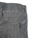 Pantalón para chef Chefworks Urban blanco y negro de raya fina
