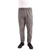 Pantalón para chef Chefworks Urban blanco y negro de raya fina