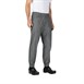 Pantalón para chef Chefworks Urban blanco y negro de raya fina