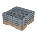 Cesta cristalería Cambro Camrack beige 16 compartimentos vasos hasta 174(Al)mm
