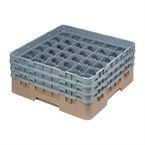 Cesta cristalería Cambro Camrack beige 36 compartimentos vasos hasta 174(Al)mm