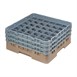 Cesta cristalería Cambro Camrack beige 36 compartimentos vasos hasta 174(Al)mm