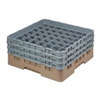 Cesta cristalería Cambro Camrack beige 49 compartimentos vasos hasta 174(Al)mm