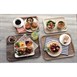Bandeja laminada Cambro Madeira de roble marrón