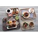 Bandeja laminada Cambro Madeira de roble marrón