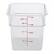 Recipiente de almacenaje cuadrado de policarbonato Cambro 3,8Ltr