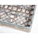 Bandeja Cambro Cam de 16 compartimentos de vidrio color beige de altura máxima de 92mm