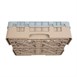 Bandeja Cambro Cam de 16 compartimentos de vidrio color beige de altura máxima de 92mm