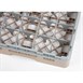 Bandeja Cambro Cam de 25 compartimentos de vidrio color beige de altura máxima de 92mm