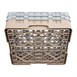 Bandeja Cambro Cam de 25 compartimentos de vidrio color beige de altura máxima de 133mm