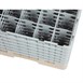 Bandeja Cambro Cam de 25 compartimentos de vidrio color beige de altura máxima de 298mm