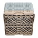 Bandeja Cambro Cam de 25 compartimentos de vidrio color beige de altura máxima de 298mm