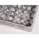 Bandeja Cambro Cam de 36 compartimentos de vidrio color beige de altura máxima de 92mm