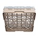 Bandeja Cambro Cam de 36 compartimentos de vidrio color beige de altura máxima de 92mm