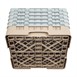 Bandeja Cambro Cam de 36 compartimentos de vidrio color beige de altura máxima de 257mm