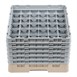 Bandeja Cambro Cam de 36 compartimentos de vidrio color beige de altura máxima de 298mm