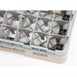 Bandeja Cambro Cam de 49 compartimentos de vidrio color beige de altura máxima de 92mm