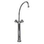 Grifo mezclador de uso intensivo de 19mm con pomos giratorios y caño