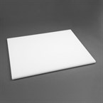 Tabla de cortar extra gruesa Hygiplas grande de baja densidad blanca