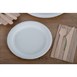 Platos redondos compostables de bagazo 179mm