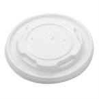 Tapas planas compostables Vegware para recipientes de comida caliente 230ml