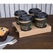 Vaso compostable de una sola pared para bebidas calientes 340ml Fiesta Green