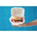 Envase compostable de bagazo para hamburguesa Fiesta Green 149mm