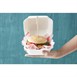 Envase compostable de bagazo para hamburguesa Fiesta Green 153mm