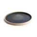 Plato redondo llano azul granito Olympia Canvas de 250mm