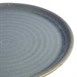 Plato redondo borde pequeño azul granito de 265mm