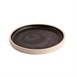 Plato redondo llano negro Delhi Olympia Canvas 180mm 