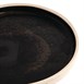 Plato redondo llano negro Delhi Olympia Canvas 180mm 