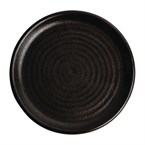 Plato redondo negro borde pequeño Delhi Olympia Canvas 180mm   