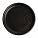 Plato redondo negro borde pequeño Delhi Olympia Canvas 180mm   