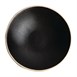 Cuenco cónico llano negro Delhi borde sin esmaltar Olympia Canvas 200mm 