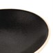 Cuenco cónico llano negro Delhi borde sin esmaltar Olympia Canvas 200mm 