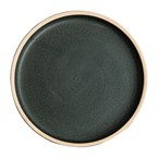 Plato redondo llano verde oscuro Olympia Canvas 180mm  