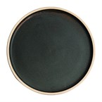 Plato redondo llano verde oscuro Olympia Canvas 250mm    