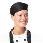 2 gorros chef poli/algodón negros talla única Nisbets Essentials