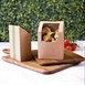 Caja compostable tortillas papel kraft con ventanilla PLA Vegware