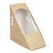 Caja compostable para sándwich papel kraft Vegware (Caja 500) 