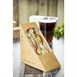 Caja compostable para sándwich papel kraft Vegware (Caja 500) 